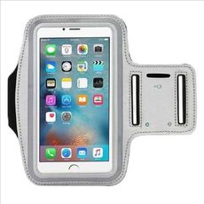 10 PCS Sport Outdoor Braccio Fitness con borsa da braccio per telefono cellulare touch screen, dimensioni: grande (grigio)