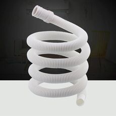 2 pezzi Tubo di scarico in plastica da 18 mm di diametro Prolunga per uscita dell'acqua con morsetto per lavatrice / condizionatore d'aria semiautomatico, dimensioni: 4 m di lunghezza