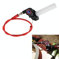 Moto fuoristrada modificato Maniglia 22mm Morsetto acceleratore Impugnatura Grande coppia Acceleratore acceleratore visivo olio per con cavo (rosso con cavo dell'acceleratore rosso)
