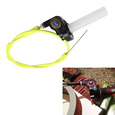 Moto fuoristrada modificato Maniglia 22mm Morsetto acceleratore Impugnatura Grande coppia Acceleratore acceleratore visivo olio per con cavo (oro con cavo dell'acceleratore giallo)