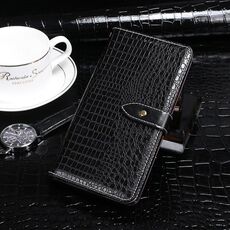 Per Alcatel 1SE 2020 idewei Custodia in pelle a vibrazione orizzontale con struttura in coccodrillo con supporto, slot per schede e portafoglio (nero)