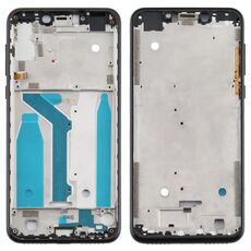 Piastra cornice cornice LCD alloggiamento anteriore per Motorola Moto One (P30 Play) (nero)