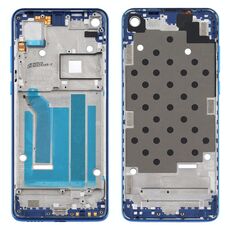 Piastra cornice cornice LCD alloggiamento anteriore per Motorola Moto One Vision (blu)