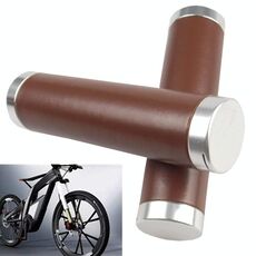 Copri impugnatura in pelle per bicicletta retrò Copri impugnatura in pelle bovina confortevole per mountain bike, colore: HG005B squisito
