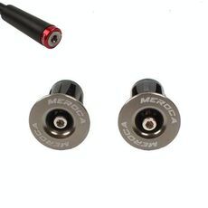 8 pezzi Meroca Mountain Mountain Bike Blocco Blocco Blocco Plug Bike Bike Bicycle Bar Plug End Cover, Colore: Titanio
