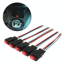 Interruttore della luce di avvertimento a doppio lampeggiamento modificato per sScooter per moto da 5 pezzi