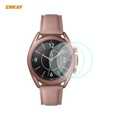 Per Samsung Galaxy Watch 3 41mm 2 Pz ENKAY HAT-PRINCE 0.2MM 9H 2.15D Bordo curvo GRANDE GLASS Pellicola proteggi schermo