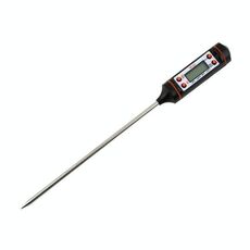 3 PCS Tipo di penna per alimenti Termometro Tipo di sonda Termometro elettronico con display digitale Termometro per olio da forno per barbecue liquido (nero)