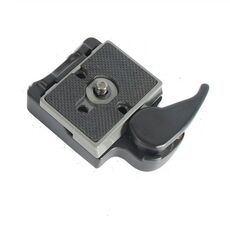 BEXIN Supporto per piastra a sgancio rapido per treppiede per Manfrotto 200PL-14 (nero)