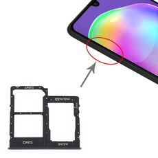 Per Samsung Galaxy A315 / A31 Vassoio scheda SIM + Vassoio scheda SIM + Vassoio scheda micro SD (Nero)