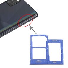 Per Samsung Galaxy A41 / A415 Vassoio per scheda SIM + Vassoio per scheda SIM + Vassoio per scheda Micro SD (Blu)