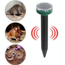 Repellente per topi solare Repellente per serpenti a ultrasuoni LED Manor Farm Campo di riso Repeller per topi (Rotondo)