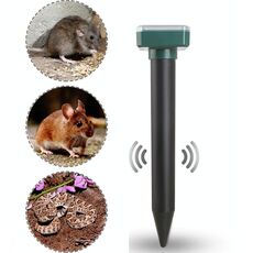 Repellente per topi solare Repellente per serpenti a ultrasuoni LED Manor Farm Campo di riso Repeller per topi (Quadrato)