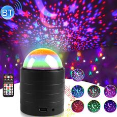 USB Bluetooth Starry Sky Stage Light con telecomando (nero)