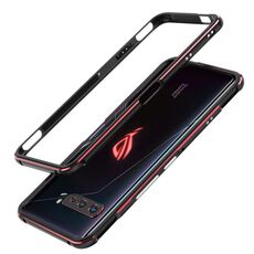 Per ASUS ROG Phone 3 ZS661KS Telaio paraurti protettivo antiurto in lega di alluminio (nero rosso)
