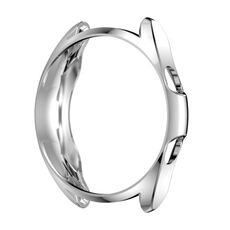 Per Samsung Galaxy Watch 3 45mm Electroplating Hollow Half-Pack Case protettiva TPU (argento)