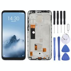 Schermo LCD TFT per Meizu 16th Digitizer Assemblaggio completo con cornice, non supporta l'identificazione delle impronte digitali (nero)