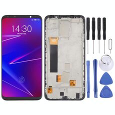 Schermo LCD TFT per Meizu 16X Digitizer Assemblaggio completo con cornice, non supporta l'identificazione delle impronte digitali (nero)