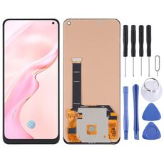 Schermo LCD in materiale TFT e assemblaggio completo del digitalizzatore (non supporta l'identificazione delle impronte digitali) per Vivo X30 / X30 Pro (nero)