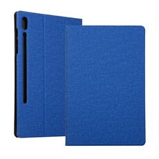 Per Samsung Galaxy Tab S8 + / TAB S8 PLUS / TAB S7 FE / TAB S7 + / T970 Texture Text Texture Struttura orizzontale flip custodia in pelle PU con supporto (blu)