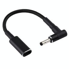 PD 100 W 18,5-20 V 4,0 x 1,7 mm da gomito a adattatore USB-C / tipo-C Cavo a treccia in nylon