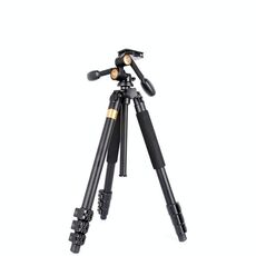Q620 Treppiede in lega di alluminio per impieghi gravosi con gambe pieghevoli a 4 sezioni con teste per treppiedi con smorzamento tridimensionale