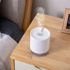Umidificatore spray ad ultrasuoni USB Smart Induction con indicatore LED (bianco)