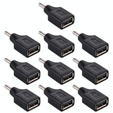 Connettore adattatore da 10 PC da 3,5x1,35 mm maschio a USB femmina
