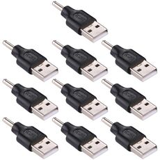 10 PCS 3.5x1.35mm maschio a connettore adattatore USB maschio