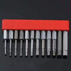 12 pz / set punta per cacciavite con cacciavite elettrico magnetico in acciaio legato S2, specifica: 4