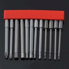 12 pz / set punta per cacciavite con cacciavite elettrico magnetico in acciaio legato S2, specifica: 8