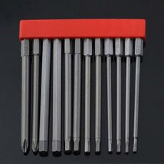 12 pz / set punta per cacciavite con cacciavite elettrico magnetico in acciaio legato S2, specifica: 12