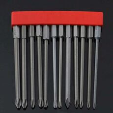 12 pz / set punta per cacciavite con cacciavite elettrico magnetico in acciaio legato S2, specifica: 13