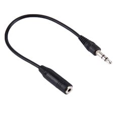 Cavo convertitore da 3,5 maschio a 2,5 femmina, lunghezza: 23 cm (nero)