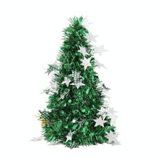 6 PCS Mini Desktop Christmas Tree Hotel Shopping Mall Decorazione natalizia, Stile: con stella a cinque punte (verde)