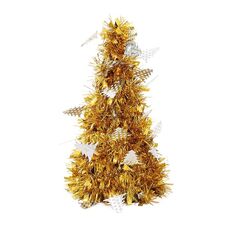 6 PCS Mini Desktop Christmas Tree Hotel Shopping Mall Decorazione natalizia, Stile: con piccolo albero (oro)