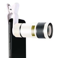 2 PCS 12X Teleobiettivo Fotocamera Zoom Obiettivo esterno del telefono cellulare (bianco)