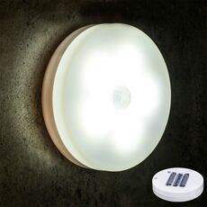Lampada da comodino per camera da letto con controllo della luce notturna a LED a induzione intelligente del corpo umano, stile: modello a batteria (luce bianca)