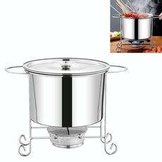 Spiedini Shabu-Shabu per pentola a secco con alcool singolo, stile: con coperchio