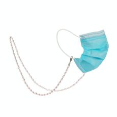 2 PCS Drop Style Style Mask Crystal Mask Collana Collana Collana Catena Catena Catena (Rosa trasparente)