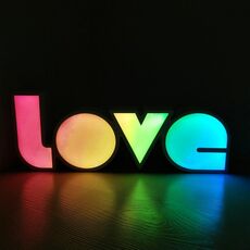 Lampada decorativa a forma di LOVE con scatola luminosa a LED (scatola luminosa 2)