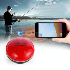 Fish Finder Wireless Cellulare Sonar Fish Finder APP Fish Finder Subacquea Pesca Attrezzatura da pesca (Rosso)