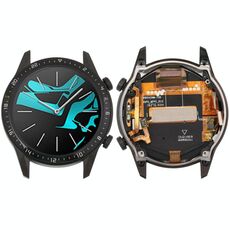 Schermo LCD e digitalizzatore completo di montaggio con cornice per Huawei Watch GT 2 46 mm (nero)