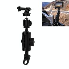 CS-1134B1 Supporto per staffa di fissaggio per cellulare con registratore per action cam per moto, versione con supporto per specchietto