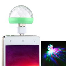 4W RGB USB LED Crystal Magic Ball Stage Light con adattatore micro USB