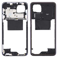 Per OPPO A92s/Reno4 Z 5G PDKM00 Piastra cornice cornice centrale (nera)