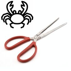 Pinza per granchio Pinza per loach Strumento per il mare, modello: clip diritta 38 cm