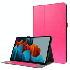 Per Samsung Galaxy Tab S8 + / TAB S8 PLUS / TAB S7 FE / TAB S7 + / T970 Crazy Horse Texture orizzontale flip custodia in pelle con supporto a 2 pieghevole e slot per schede (rose rossa)