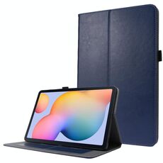 Per Samsung Galaxy Tab S8 / GALAXY TAB S7 / SM-870 Crazy Horse Texture orizzontale flip custodia in pelle con supporto a 2 pieghevoli e slot per schede (blu scuro)