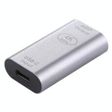 Adattatore in lega di alluminio Type-C / USB-C femmina a Mini DP femmina (argento)